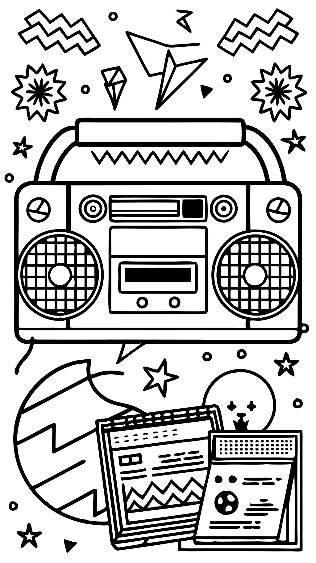 80s coloring pages